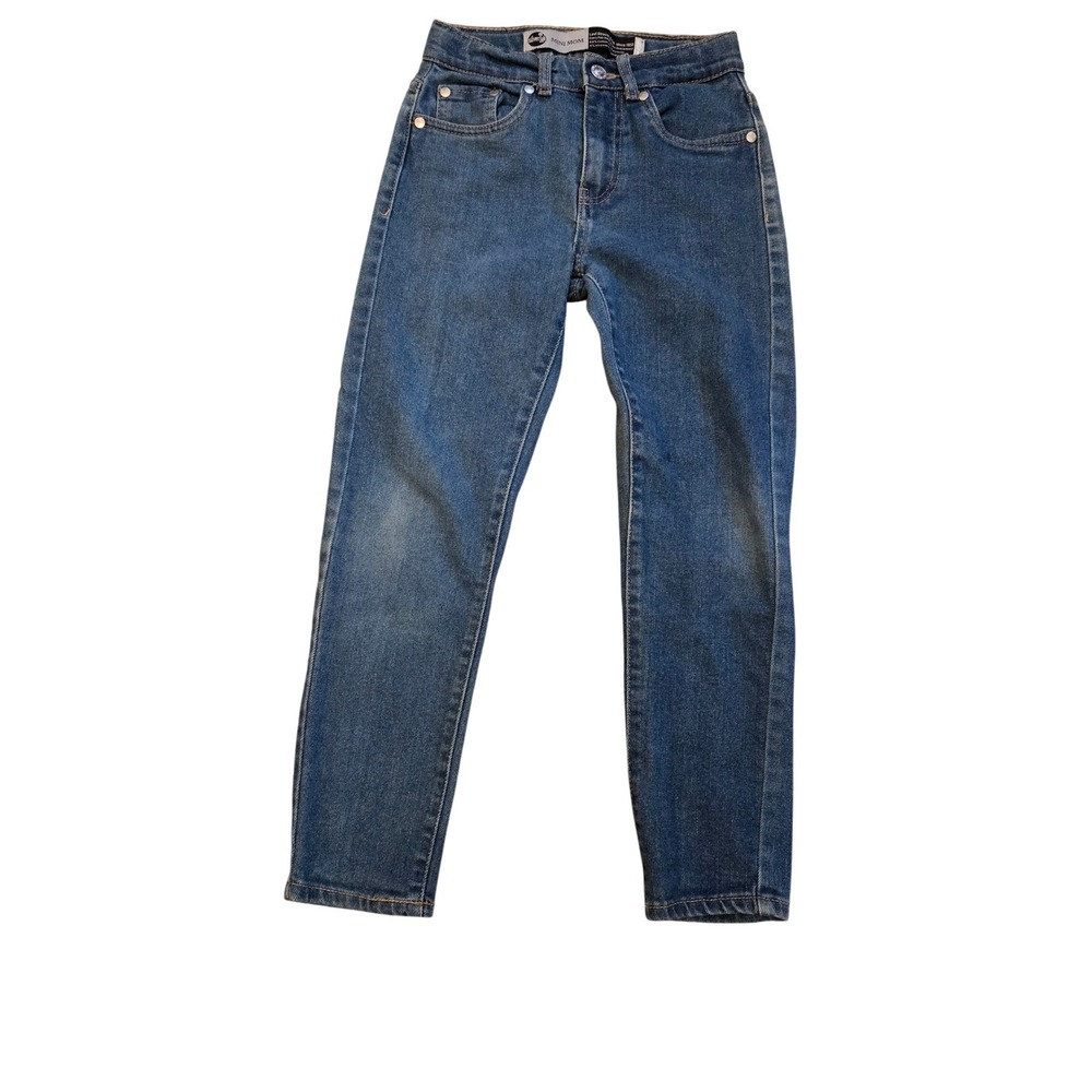 Levi Strauss Silver Tab Mini Mom Jeans Blue Denim Kids Size 7 Regular